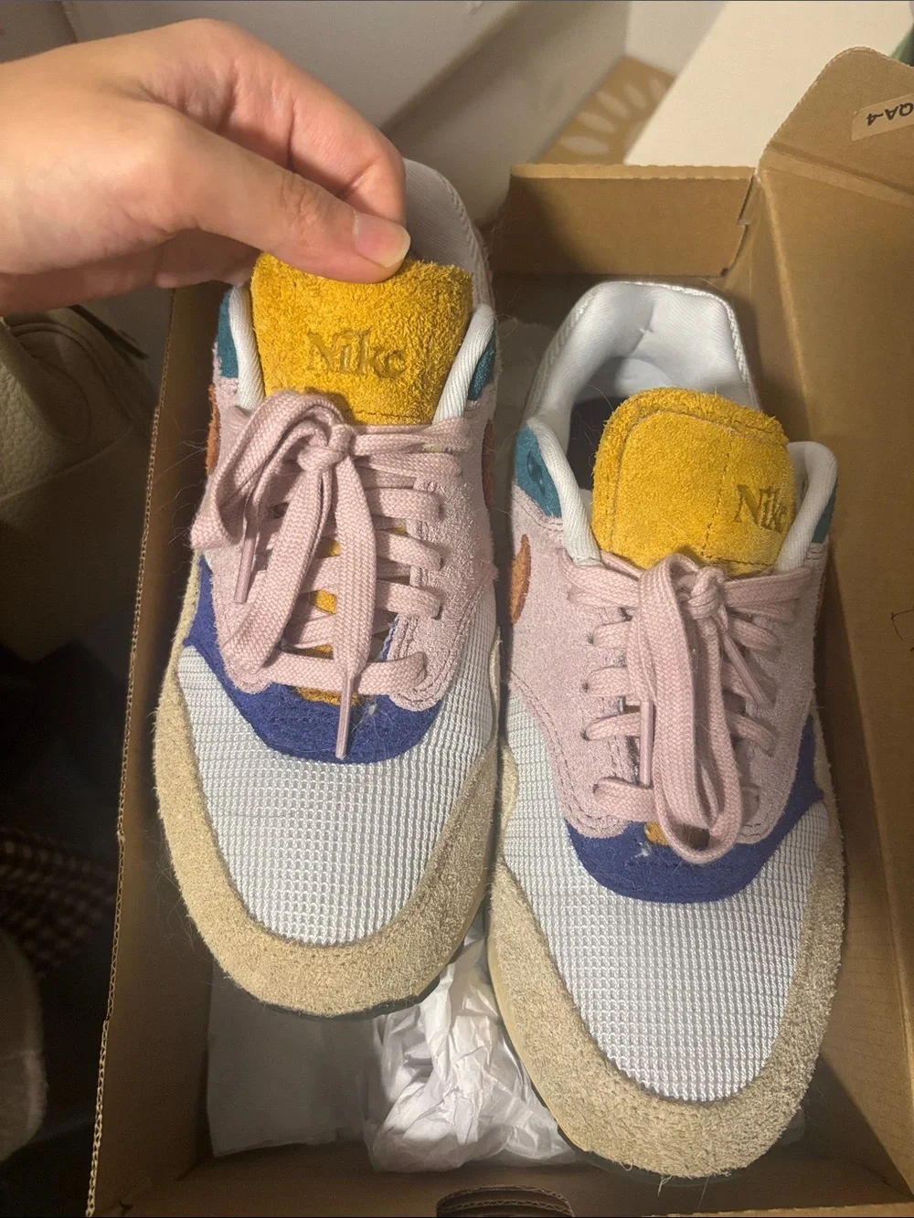 Nike Kids Multi-Color Retro Runner Sneakers - Pink, Yellow & Blue